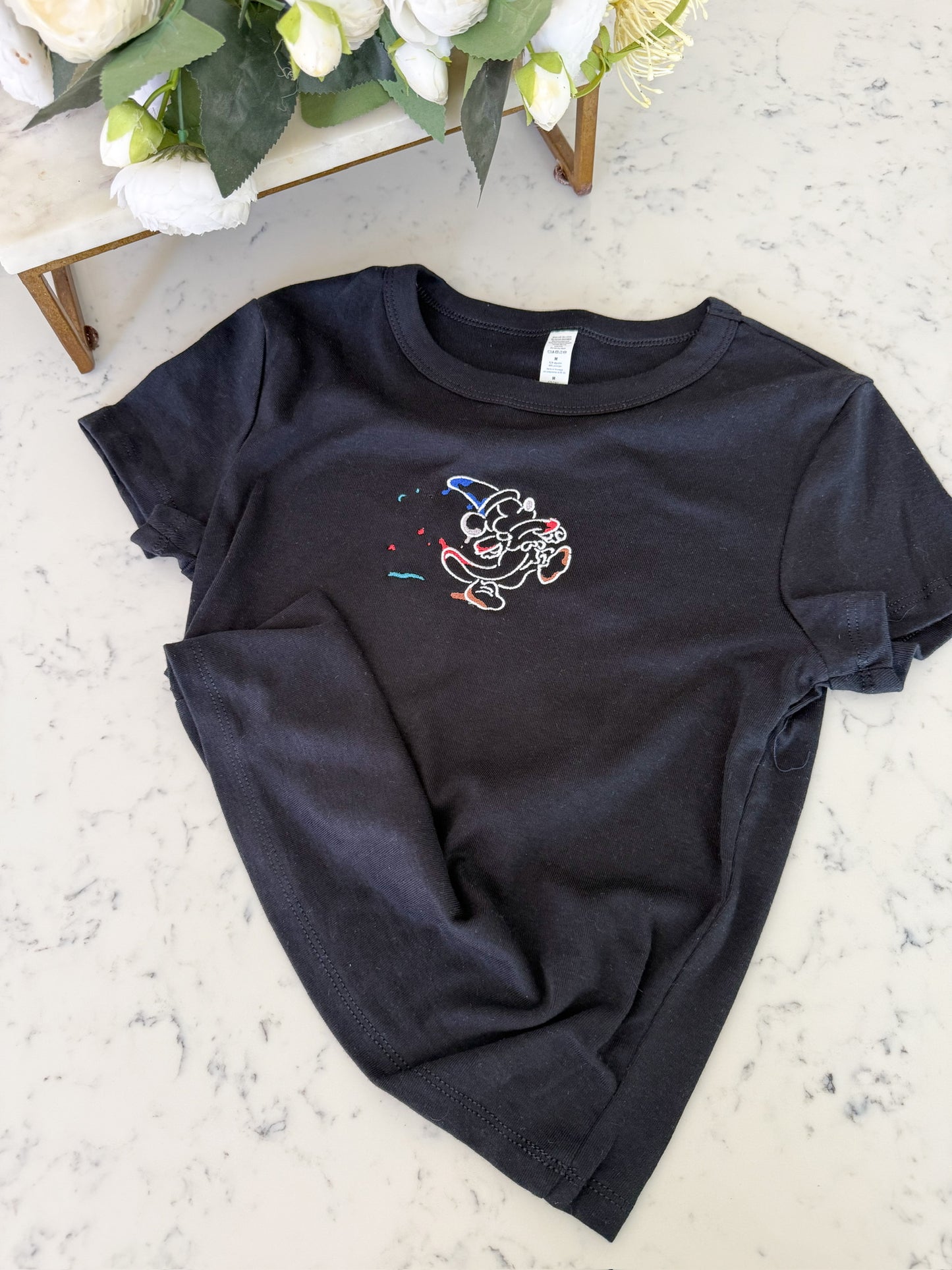 WIZARD MOUSE EMBROIDERED BABY TEE