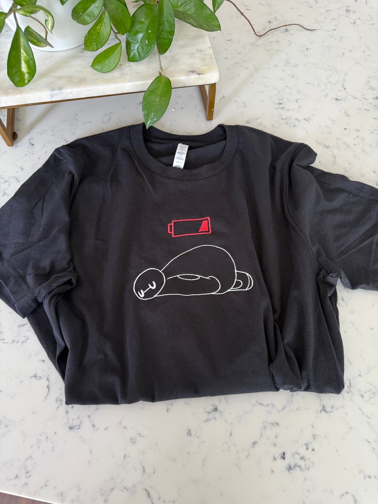 LOW BATTERY EMBROIDERY