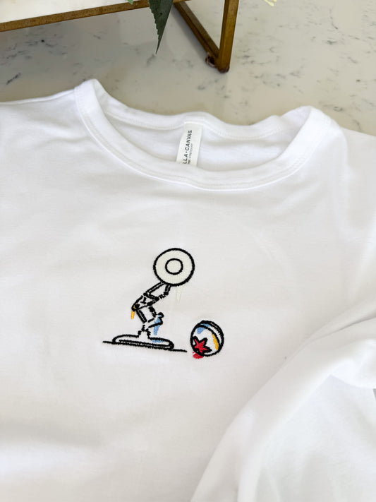 P STUDIOS EMBROIDERED BABY TEE