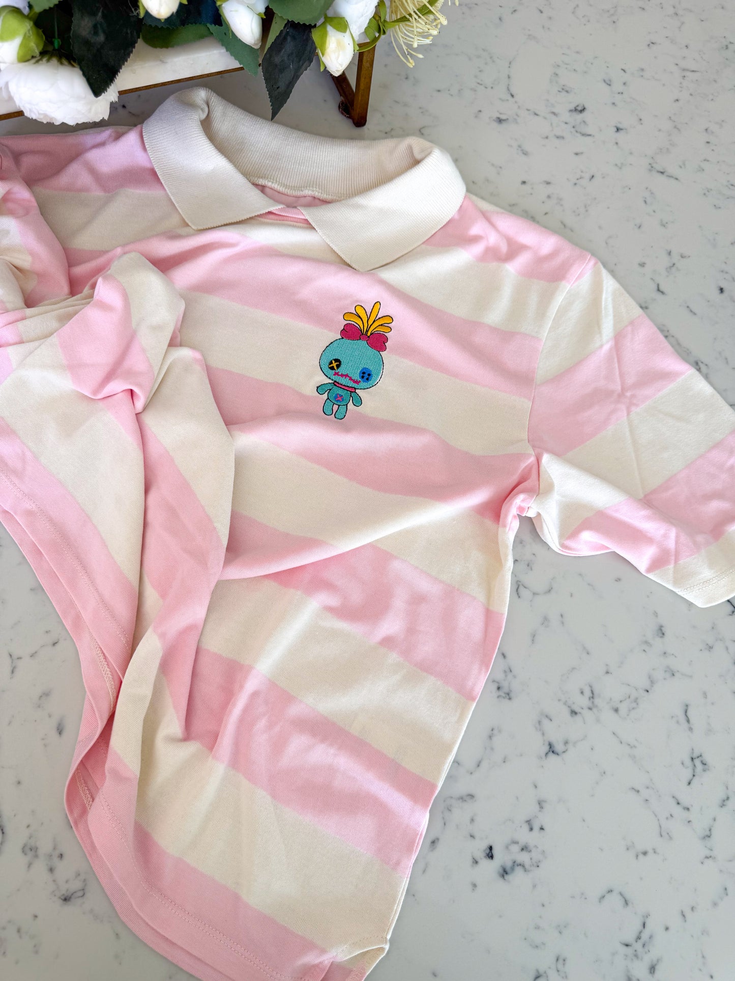 DOLL EMBROIDERED POLO SHIRT