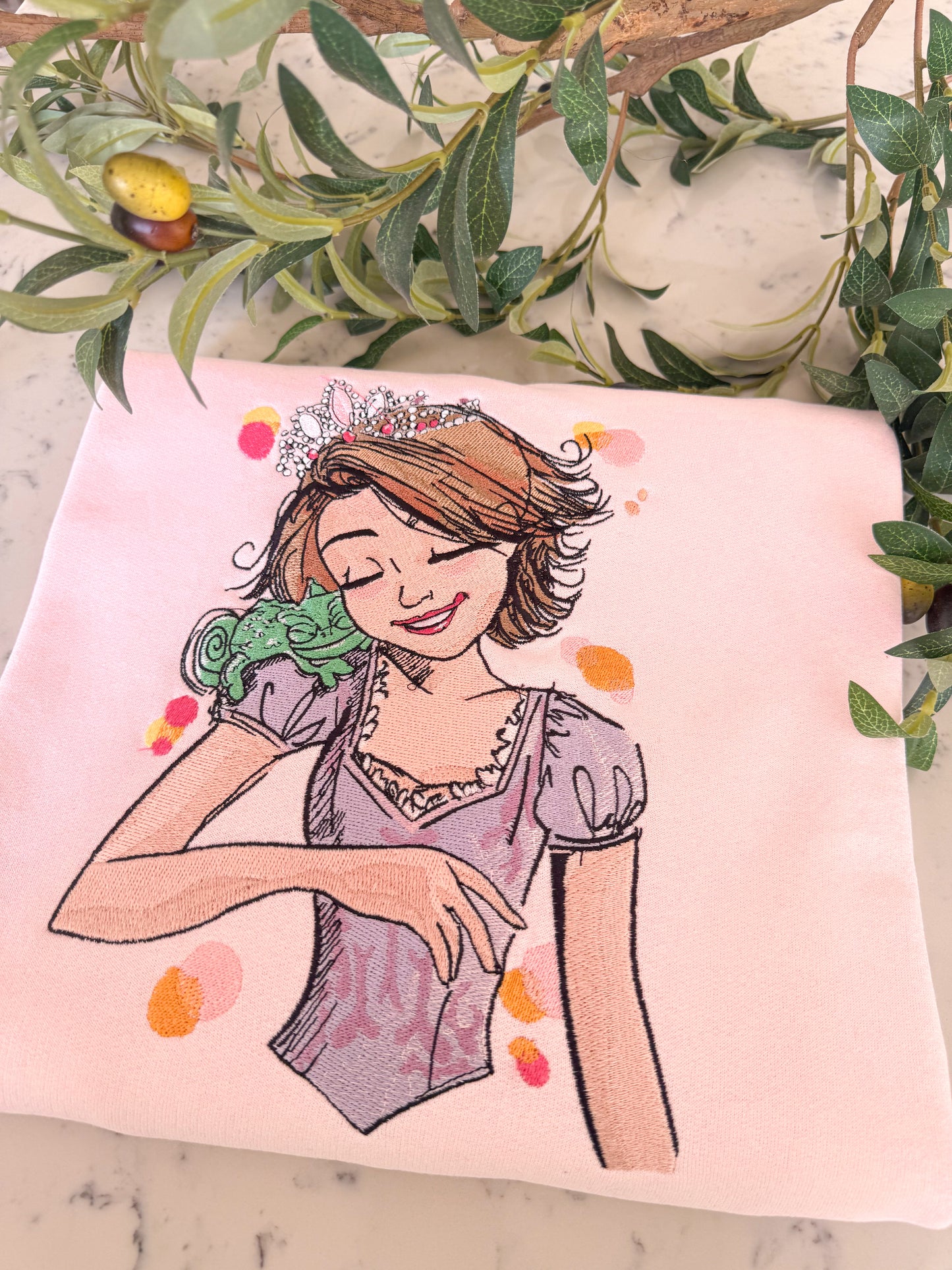 THE TOWER PRINCESS  FLOWER  EMBROIDERY