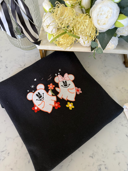 HAPPY MOUSE GHOST EMBROIDERY