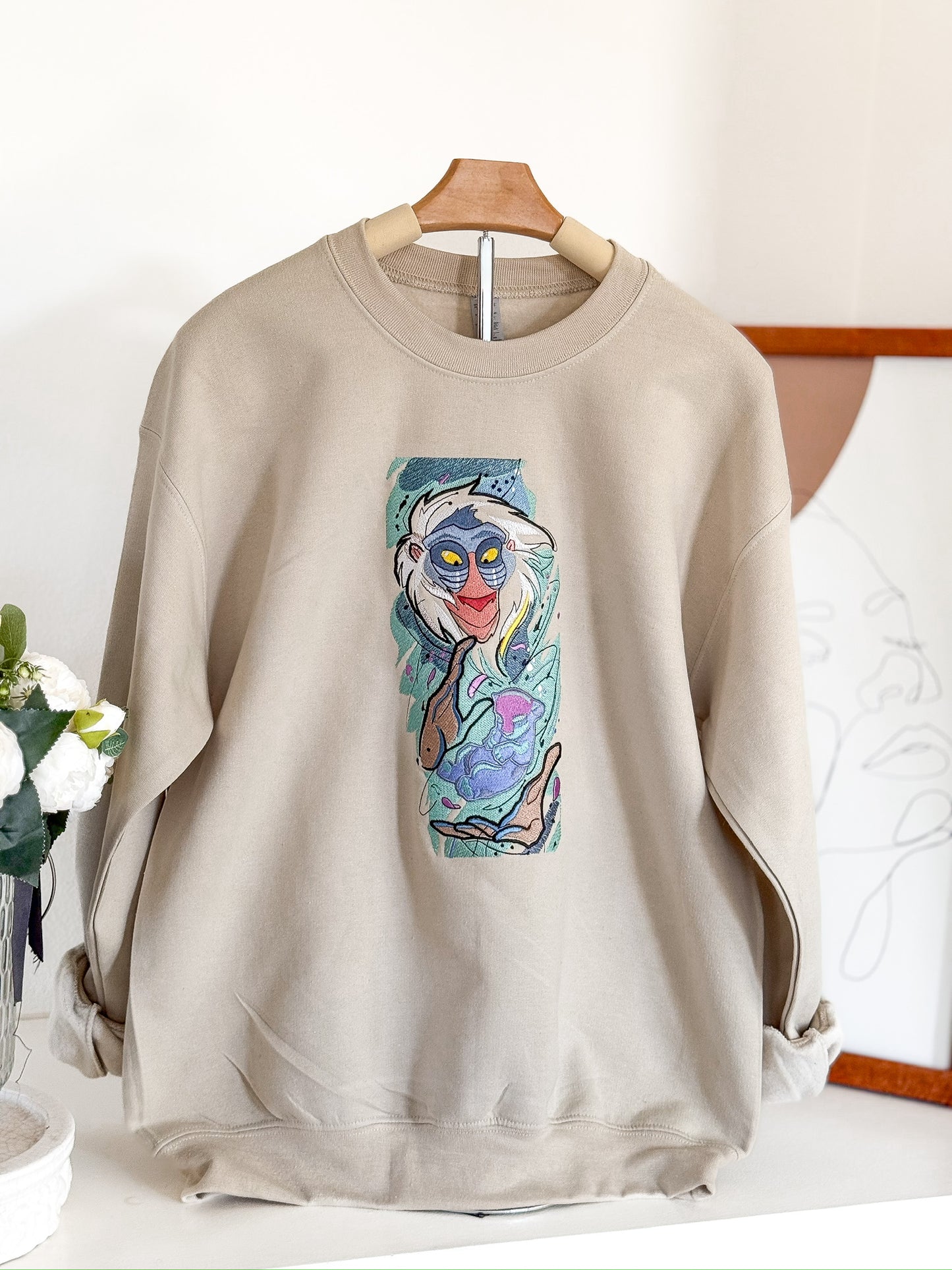 SHAMON BABOON EMBROIDERY
