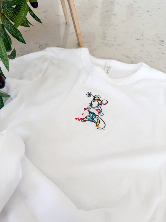 MINNIE EMBROIDERED BABY TEE