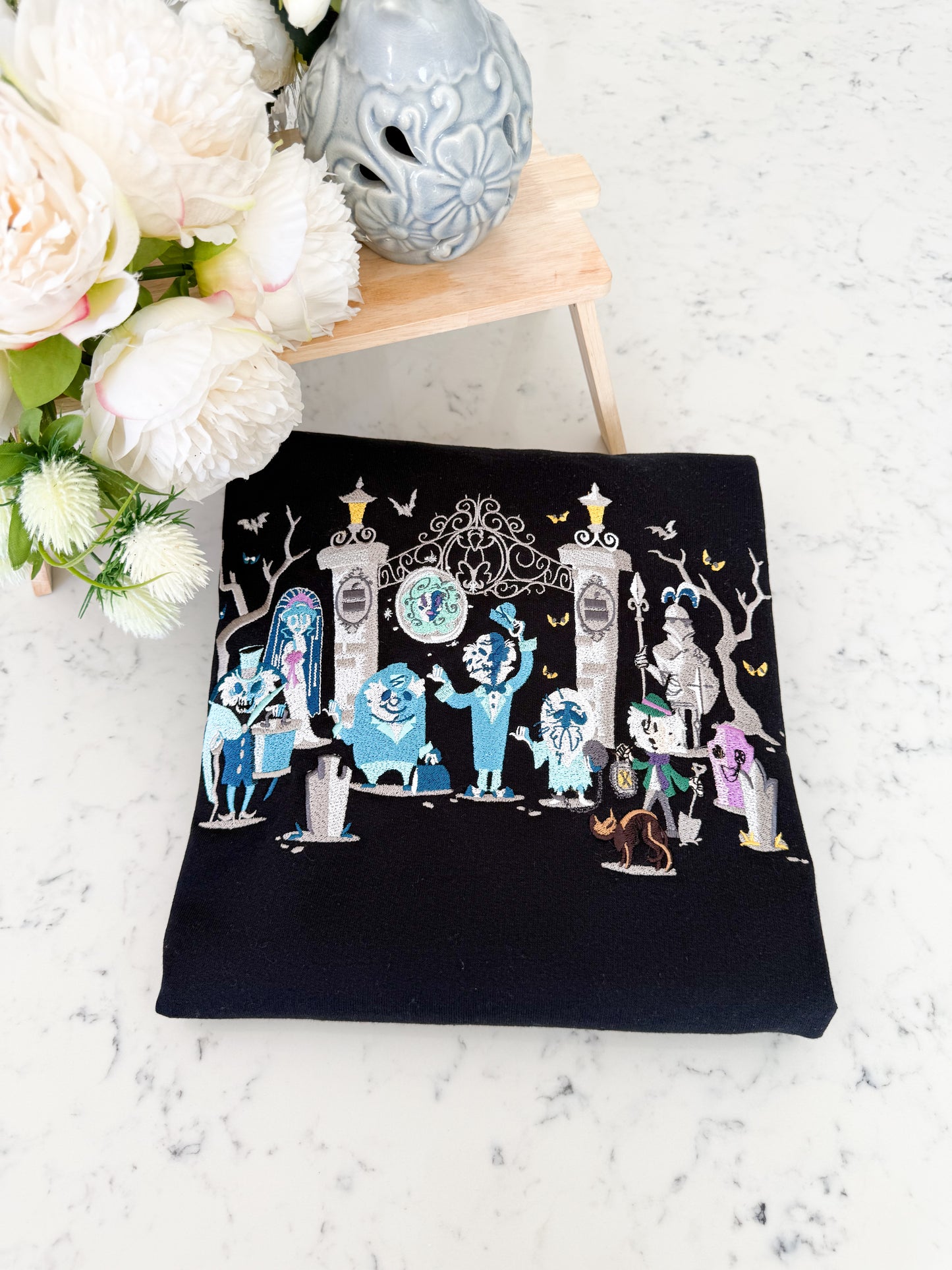 HM GRAVEYARD GHOST EMBROIDERY