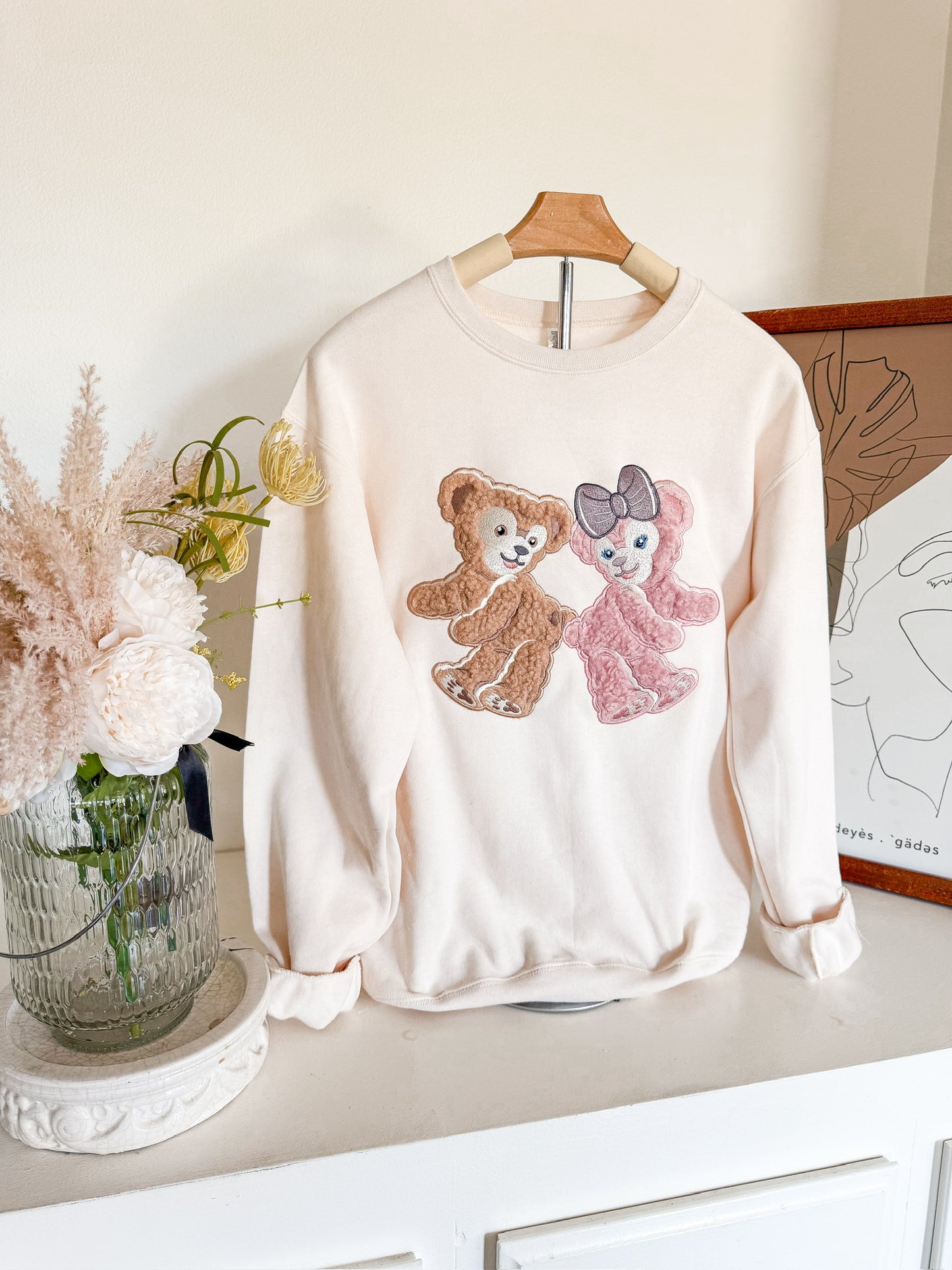 TWO BEARS EMBROIDERY APPLIQUÉ