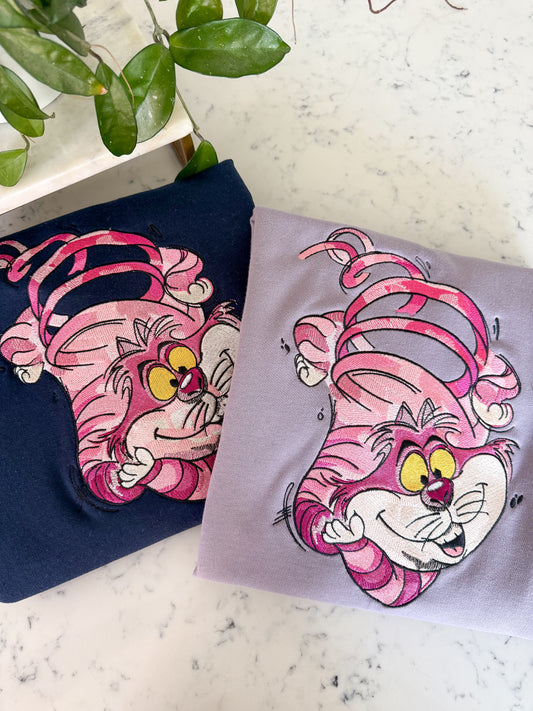 MISCHIEVOUS  CAT EMBROIDERY