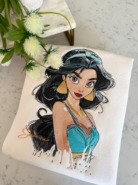 PRINCESS JAZ SKETCH EMBROIDERY