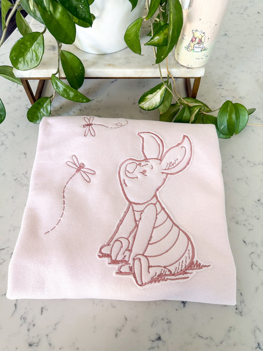 100 ACRES PIG EMBROIDERY APPLIQUE
