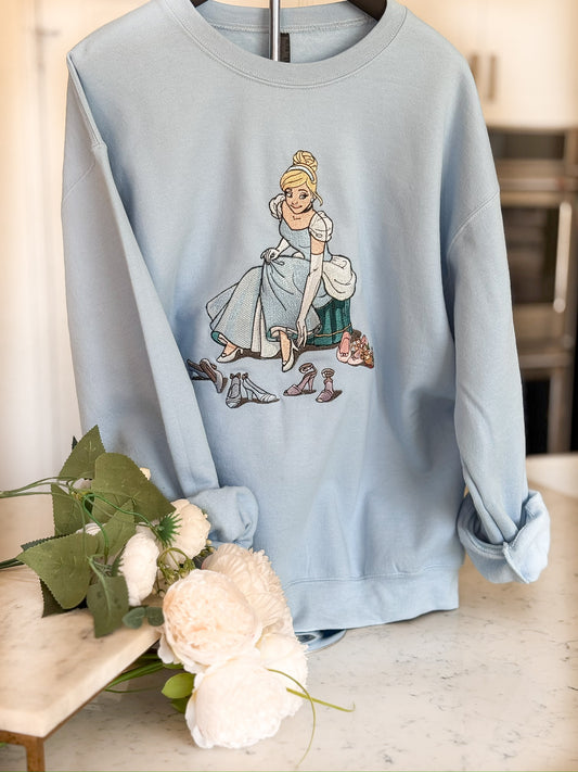 GLASS SHOES PRINCESS EMBROIDERY