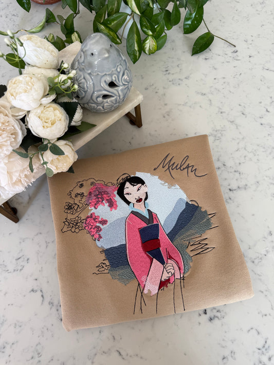 WATERCOLOR WARRIOR PRINCESS EMBROIDERY