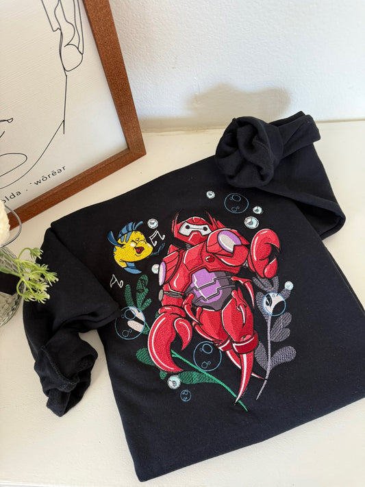 CRUSTACEAN MARSHMALLOW ROBOT EMBROIDERY