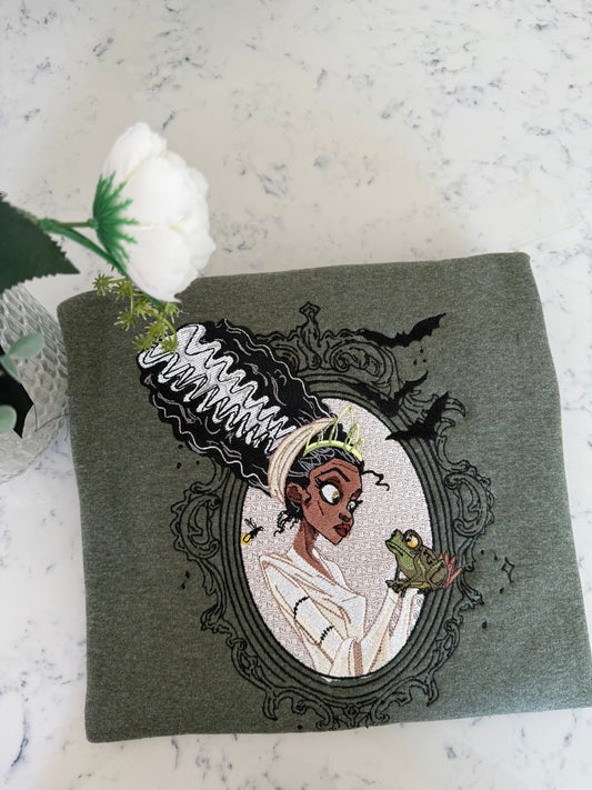 T BRIDE OF FRANKENSTEIN EMBROIDERY